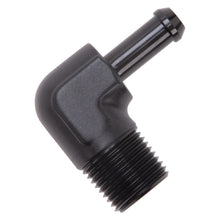Load image into Gallery viewer, Hose-End-90-Deg-12In-Npt-To-38In-Barb-Black-Anodize