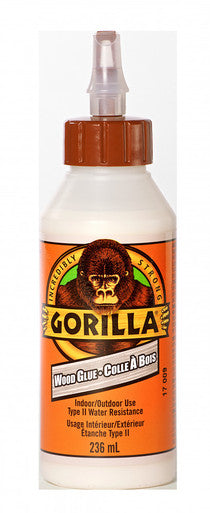Gorilla 6200201 Wood Glue, White (Dries Natural Colour), 236 mL