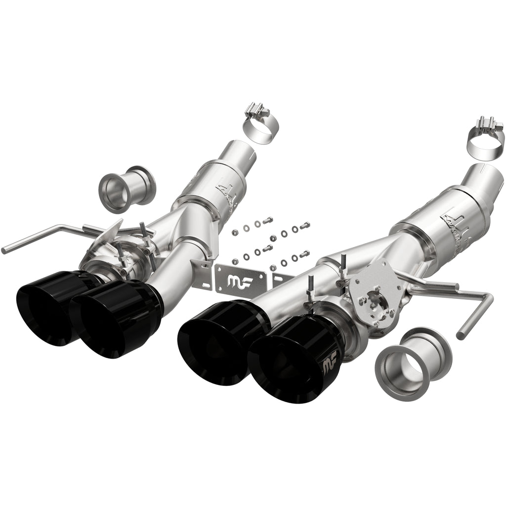 MagnaFlow Exhaust Products 19581 NEO Series Black Chrome Tips Axle Back System for Select Chevrolet Corvette