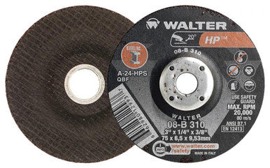 Walter 08B310 3X1/4X3/8 HP GR Wheels