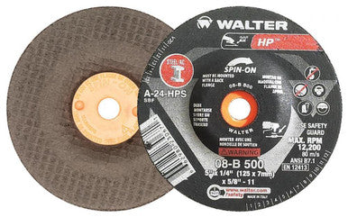 Walter 08B500 5X1/4 HP Spin-On GR Wheels