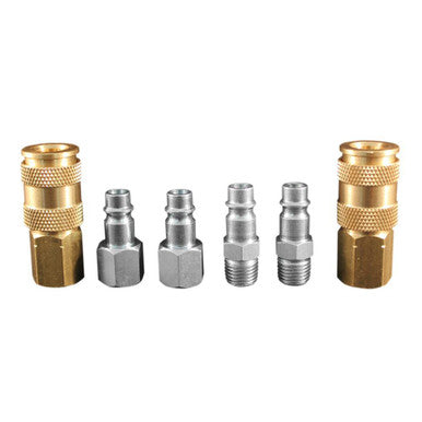 Milton S-217 1/4" NPT Highflowpro™ V-Style/European Interchange Air Coupler And Plug Fitting Kit