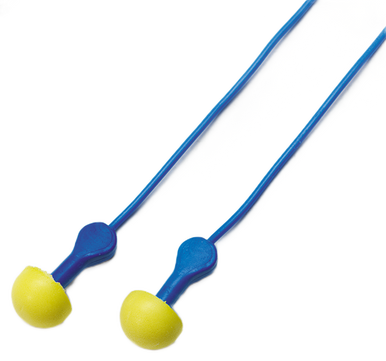 3M 311-1114 E-A-R EXPRESS Pod Plugs Earplugs, Corded, Blue Grips, Pillow Pack