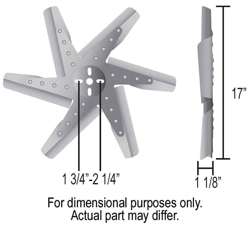 17-High-Performance-Alum-Standard-Rotation-Flex-Fan,-Blue-Blade-With-Chrome-Hub