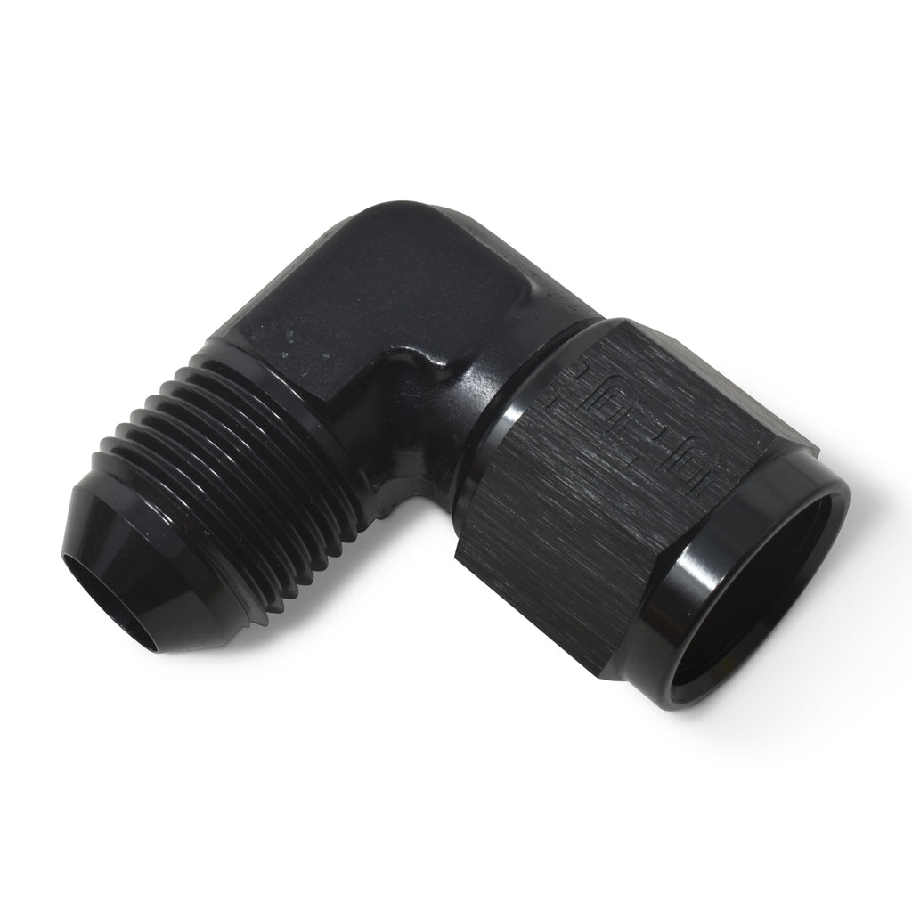 Performance--8-An-90-Degree-Male-An-To-Female-An-Fitting-(Black)