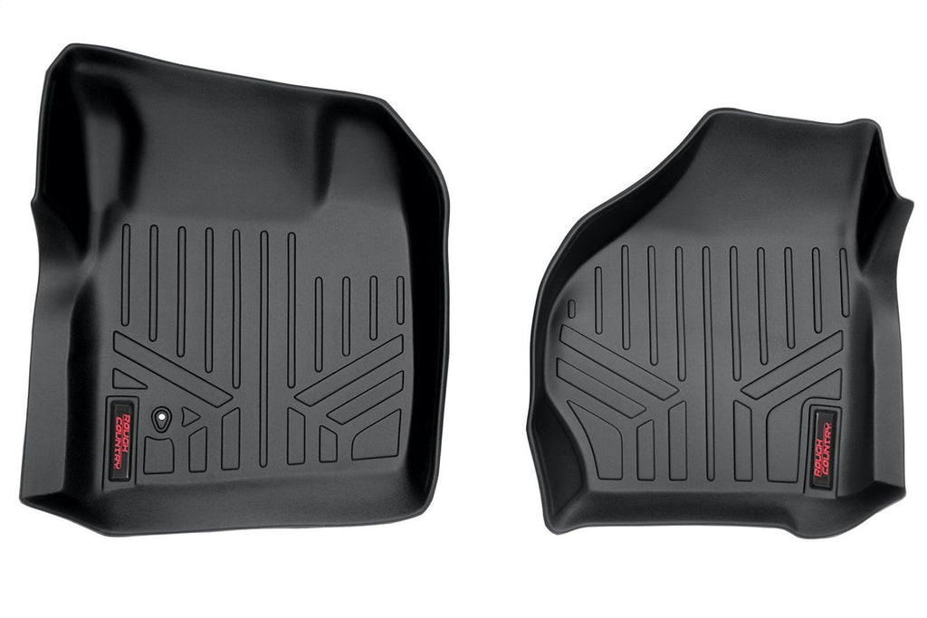 Rough Country M-5200 Heavy Duty Floor Mats for Select Ford F-250 Super Duty, Ford F-350 Super Duty