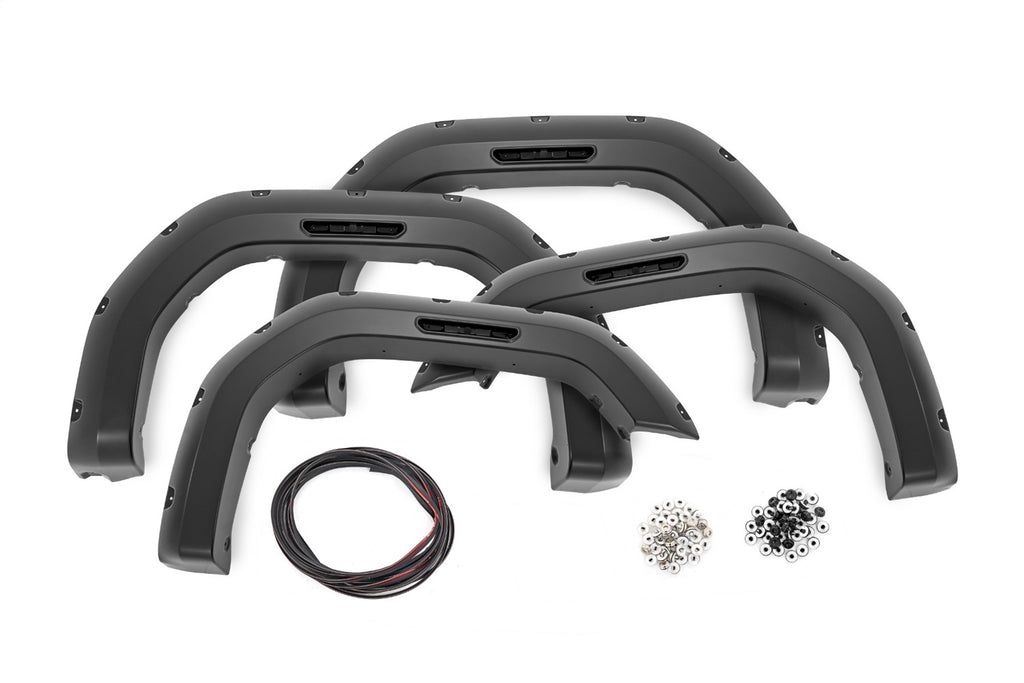 Rough Country F-G12011A-GAZ Pocket Fender Flares for Select GMC Sierra HD, GMC Sierra HD