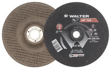 Load image into Gallery viewer, Walter 08K900 HP XX A-16-X Grit, 9 in. Abrasive Finishing Wheel with Arbor Hole Fastening