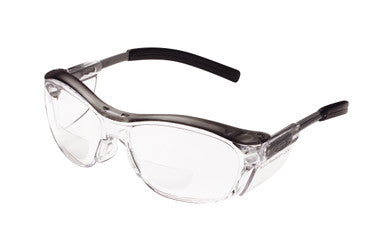 3M 11435-00000-20 Nuvo Protective Eyewear  Clear Lens, Grey Frame, +2.0 Diopter