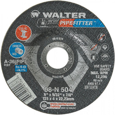 Walter 08N504 5X5/32 A-36 Pipefitter