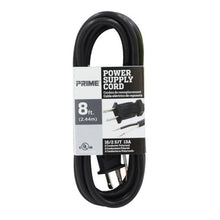Load image into Gallery viewer, Prime Wire PS005608 8Ft. 16/2 SJT Black Replacement Power Supply Cord