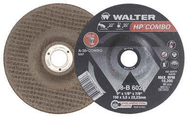 Walter 08B602 6" X1/8" HP Combo Wheel