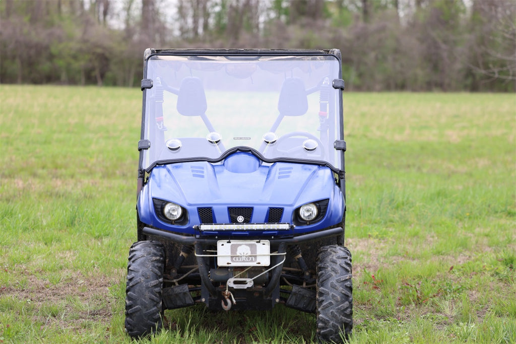 Rough Country 98241240 Windshield for Select Yamaha YXR45F Rhino 450, Yamaha YXR66F Rhino 660, Yamaha YXR700F Rhino 700 FI