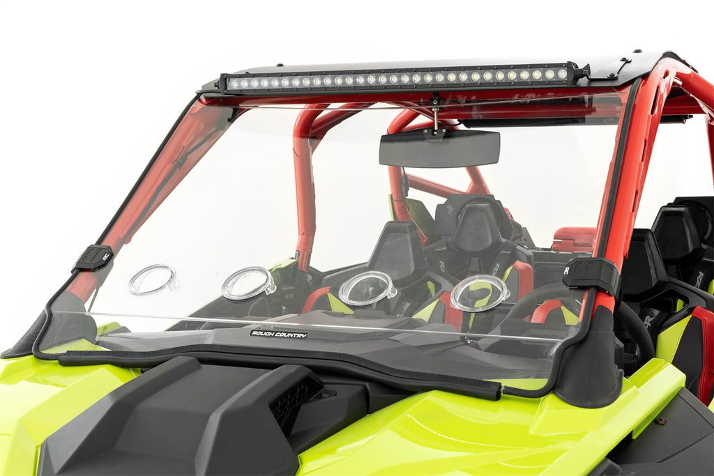 Rough Country 98202210 Windshield for Select Polaris RZR Pro R 4 Premium, Polaris RZR Pro R 4 Sport, Polaris RZR Pro R 4 Ultimate, Polaris RZR Pro R 4 Ultimate Launch Edition, Polaris RZR Pro R Premium, Polaris RZR Pro R Sport, Polaris RZR Pro R