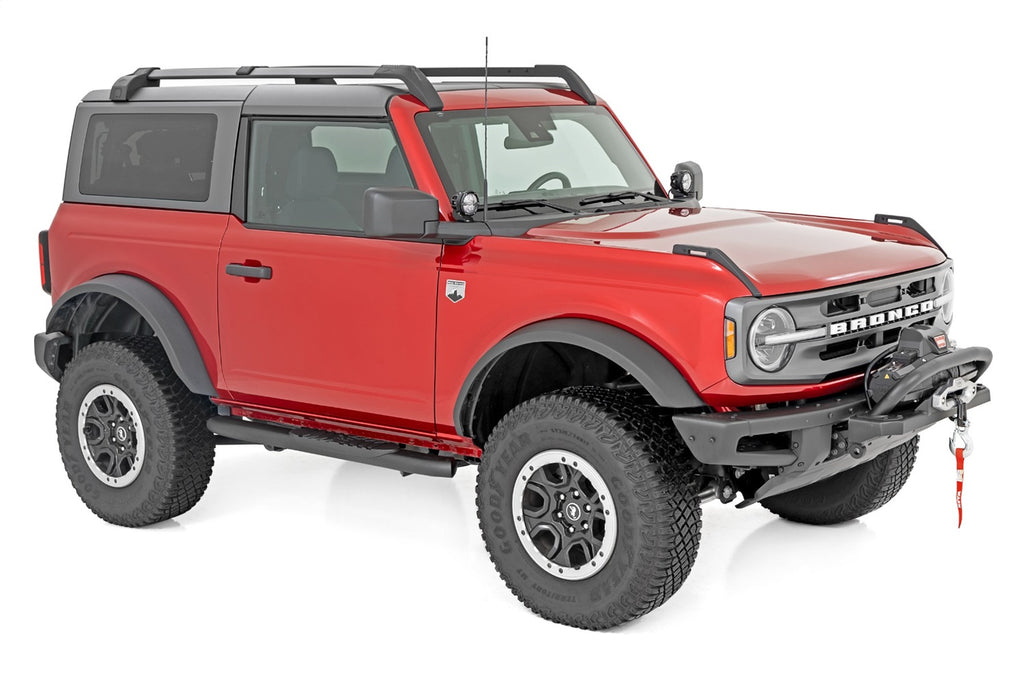 Rough Country 21012 Oval Nerf Step Bar for Select Ford Bronco