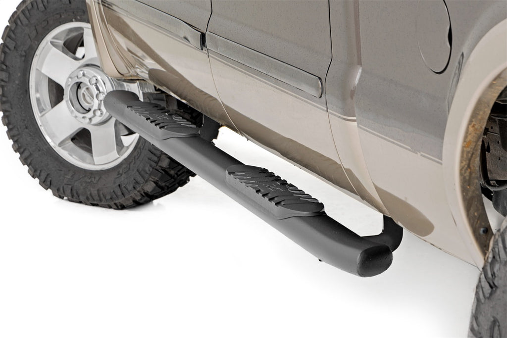 Rough Country 21013 Oval Nerf Step Bar for Select Ford F-250 Super Duty, Ford F-350 Super Duty