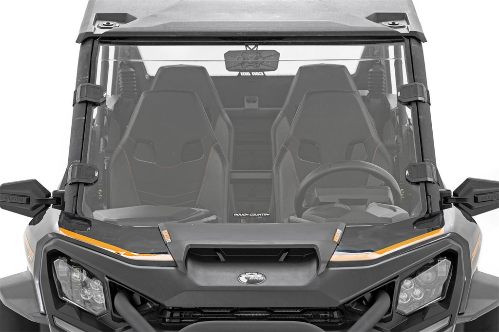 Rough Country 98102230 Windshield for Select Can-Am Commander 1000R DPS, Can-Am Commander 1000R X mr, Can-Am Commander 1000R XT, Can-Am Commander 1000R XT-P, Can-Am Commander Max 1000R DPS, Can-Am Commander Max 1000R XT, Can-Am Commander Max 1000R XT-P