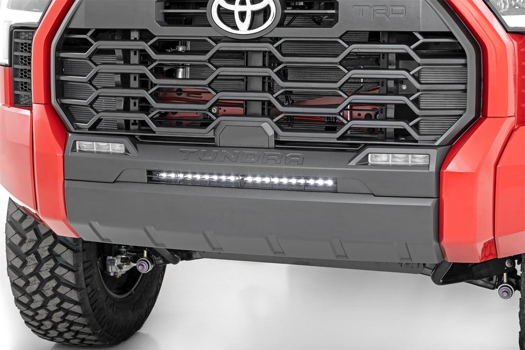 Rough Country 71077 LED Light Bar Bumper Mounting Brackets for Select Toyota Tundra