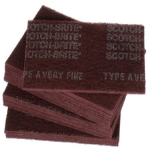 Load image into Gallery viewer, 3M 07447 Scotch-Brite Hand Pad, Very Fine, Maroon, 6 in x 9 in