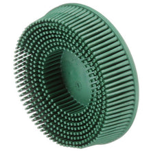 Load image into Gallery viewer, 3M 07526 Scotch-Brite Roloc Bristle Disc, RD-ZB, 50 Green, 3 in x 5/8, Tapered