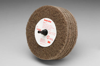 3M SB14590 Scotch-Brite Roloc+ Cut and Polish Disc D5, C5-ZR, A/O Medium, 4 in x 1-1/4 in