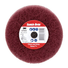 Load image into Gallery viewer, 3M SB67430 Scotch-Brite Roloc+ General Purpose Scuffing Wheel, CF-D4, A/O Very Fine, 4 in x 1-1/8 in