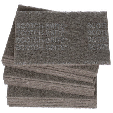3M 07448 Scotch-Brite Hand Pad, Ultra Fine, Gray, 6 in x 9 in