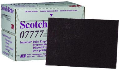 3M 07777 Scotch-Brite™ Paint Prep Scuff Hand Pad, Very Fine Maroon, 9 in x 6 in