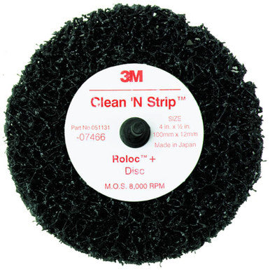 3M 07466 Scotch-Brite Roloc + Clean and Strip Disc 7466, 4 in x 1/2 in, S XCS