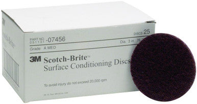 3M 07456 Scotch-Brite Surface Conditioning Disc, SC-DH, A/O Medium, 3 in x NH
