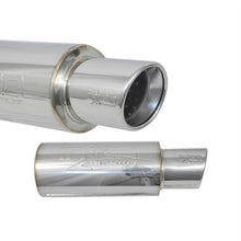 Load image into Gallery viewer, 2-38-Universal-Muffler-WStainless-Steel-Resonated-Rolled-Tip-(-Embossed-Logo)