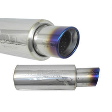 Load image into Gallery viewer, 2-38-Universal-Muffler-WTitanium-Burnt-Rolled-Tip-And-Stainless-Steel-Resonated-Inner-Wall