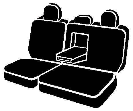 FIA SP82-39 BLACK SP80 Series - Seat Protector Poly-Cotton Custom Fit Rear Seat Cover - Black for Select Ford F-150, Ford F-250 Super Duty, Ford F-350 Super Duty, Ford F-450 Super Duty, Ford F-550 Super Duty
