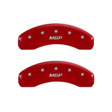MGP 14254RMGPRD Rear Set of 2: Red finish, Silver