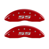 MGP 14207FSS3RD Front Set of 2: Red finish, Silver SS (Silverado)