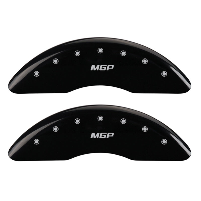 2-Caliper-Covers-Engraved-Front--Black-Finish-Silver-Characters-2007-Gmc-Canyon