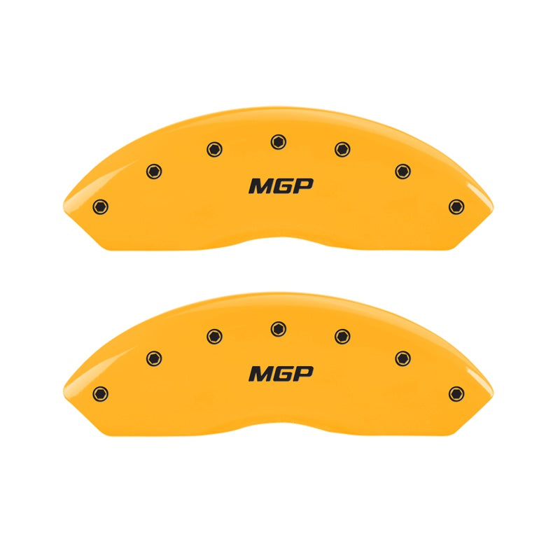 2-Caliper-Covers-Engraved-Front--Yellow-Finish-Black-Characters-2011-Ford-Focus