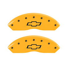 Load image into Gallery viewer, 2-Caliper-Covers-Engraved-Front-Bowtie-Yellow-Finish-Black-Char-1999-Chevrolet-Tahoe