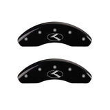 MGP 21190FCRKBK Front Set of 2: Black finish, Silver Kia Logo (Circle K)