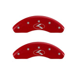 MGP 21190FCRKRD Front Set of 2: Red finish, Silver Kia Logo (Circle K)