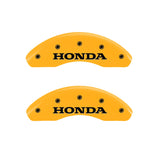MGP 20209FHONYL Front Set of 2: Yellow finish, Black Honda