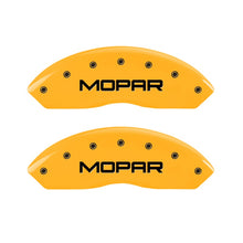 Load image into Gallery viewer, 2-Caliper-Covers-Engraved-Front-Mopar-Yellow-Finish-Black-Char-2006-Jeep-Wrangler