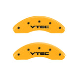MGP 20143FVTCYL Front Set of 2: Yellow finish, Black VTEC