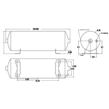 Load image into Gallery viewer, 2-Gallon-Aluminum-Air-Tank-With-Two-14-Npt-Ports-And-One-18-Npt-Port.
