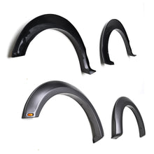 Load image into Gallery viewer, 2-In-Tire-Coverage-Raptor-Style-Smooth-Black-Abs-Plastic-With-Led-Light-Set-Of-4