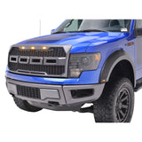 TRAILFX PFFF3008S 2 In Tire Coverage Raptor Style Smooth Black ABS Plastic With LED Lights Set of