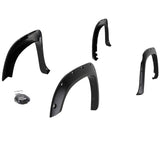 TRAILFX PFFT3002T 2 In Tire Coverage Textured Black ABS Plastic Set of 4