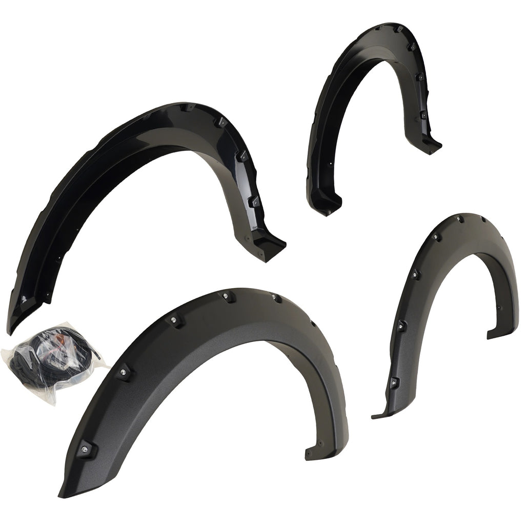 2-In-Tire-Coverage-Textured-Black-Abs-Plastic-Set-Of-4