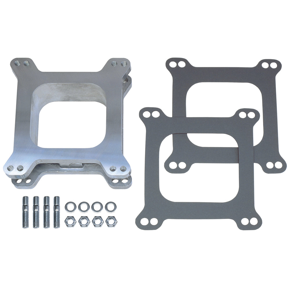 2-In.-Tall-HolleyAfb-4Bbl-Spacer-Open-Cast-Aluminum-Carburetor-Spacer195964-Pontiac-Engines