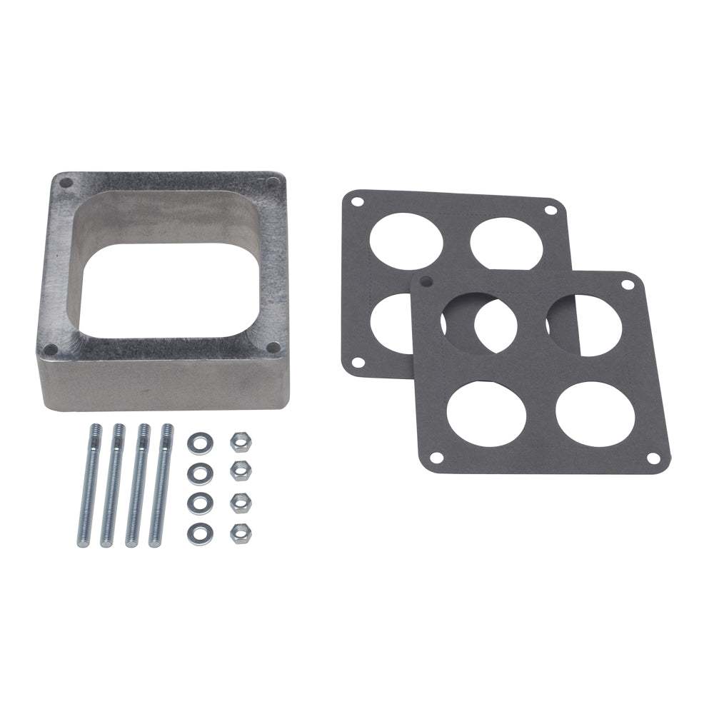 2-In.-Tall-Holley-4500-Dominator-Spacer-Open-Cast-Aluminum-Carburetor-Spacer195964-Pontiac-Engin